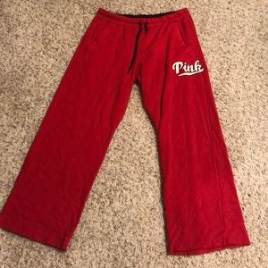 Medium red “Pink” Victoria’s Secret lounge pants